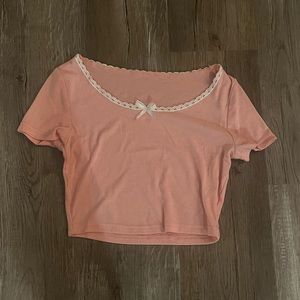Cute little pink bow shirt